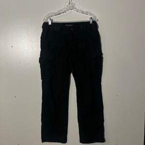 5.11 Tactical Series Black Cargo Utility Outdoor Pants Straight Leg Woman Size 8